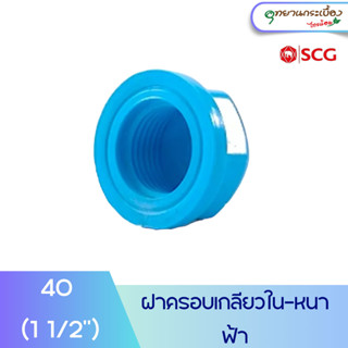 ฝาครอบเกลียวใน พีวีซี 1 1/2 นิ้ว ตราช้าง เอสซีจี SCG Faucet Cap 1 1/2"