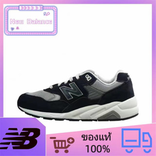 แท้ 100% New Balance NB 580 all-match รองเท้าวิ่งส้นเตี้ยระบายอากาศได้ unisex สีน้ำเงินเข้มเทา