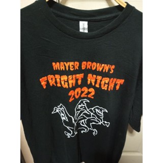 เสื้อยืด CUSTOM INK สกรีน MAYER BROWNS FRIGHT NIGHT 2022