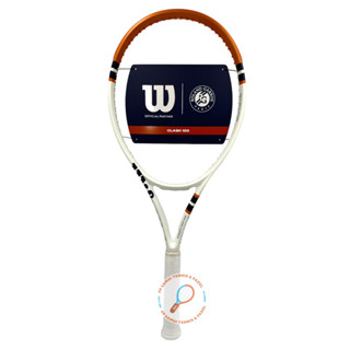 ไม้เทนนิส Tennis racket Wilson Clash 100 V2 Roland Garros สีขาวน้ำตาล หนัก 295 ของแท้ พร้อมส่ง