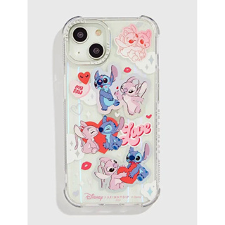 🌈 พร้อมส่ง 💘 Skinnydip x Disney Stitch &amp; Angel Shock Case เคสสติช ลิขสิทธิ์แท้ (14 Pro Max/13 Pro Max)