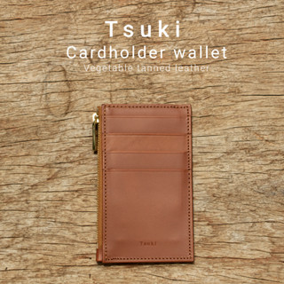 TSUKI Cardholder Zipper Wallet การ์ดโฮลเดอร์ซิปสไตล์วินเทจ งานแฮนด์เมด หนังแท้