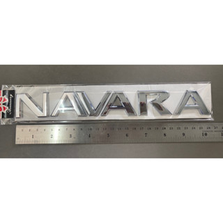 1ชิ้น LOGO โลโก้ NISSAN FRONTIER NAVARA D21 D22 D40 นิสสัน นาวาร่า 1989 - 2017 สติ๊กเกอร์ 28ซม โลโก้ท้ายรถ ตัวหนังสือ