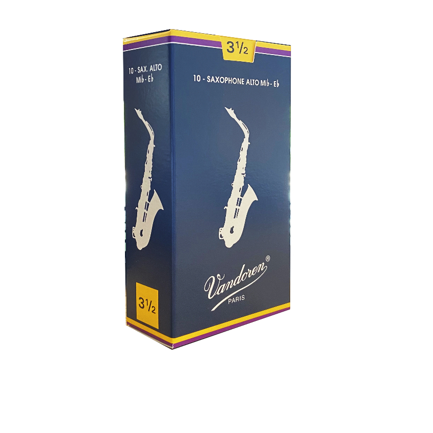ลิ้นแซกโซโฟน Alto Saxophone Vandoren Traditional ลิ้นแซก คุณภาพสูง แยกชิ้น เลือกเบอร์ได้ (กล่อง)