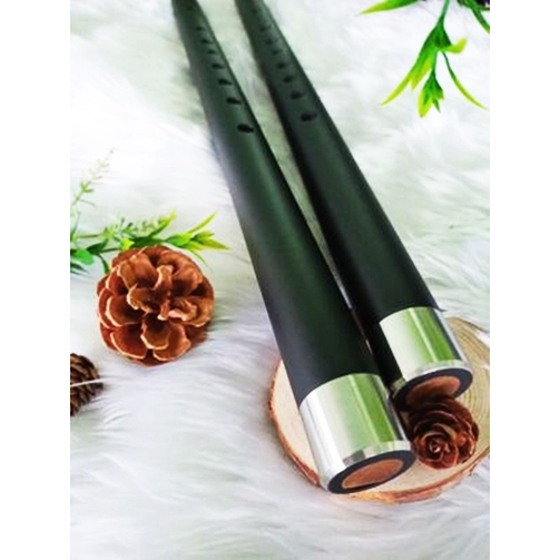 เครื่องเป่า ขลุ่ยเพียงออ Bb B A C Ab G เลี่ยมสแตนเลส ท่อหนา สีดำด้าน ขลุ่ยสำหรับประกวด เสียงคุณภาพสูง