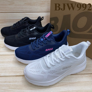 Baoji BJW 992 รองเท้าผ้าใบ (37-41) สีดำ/ดำขาว/ขาว/กรม ซส