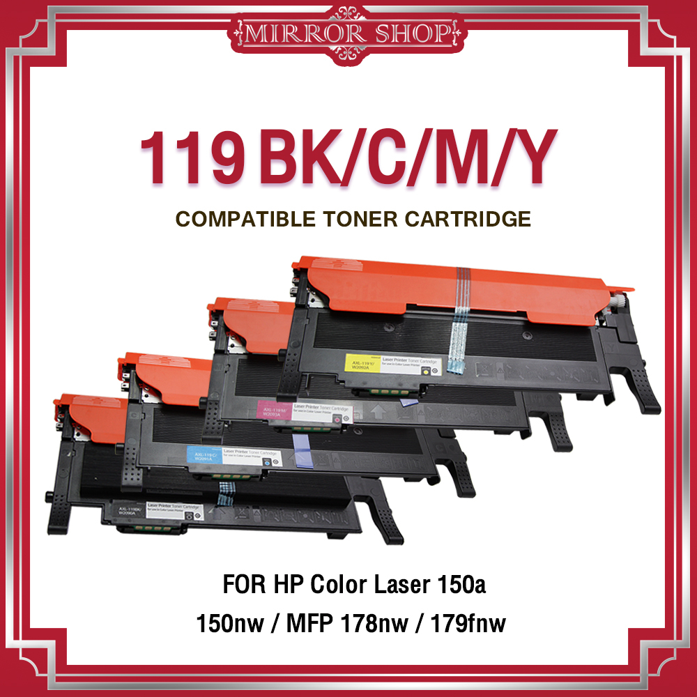 MIRROR หมึกเทียบเท่า HP119A /119A/HP 119A (W2090A,W2091A,W2092A,W2093A) For HP 150a,150nw,MFP 178nw
