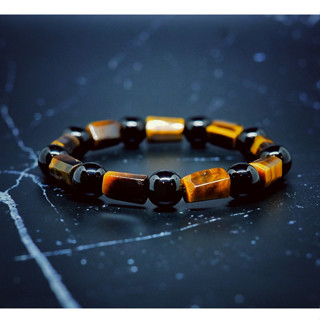 [🔥 ใส่แล้วปัง !! 🔥] กำไลหินมงคลแท้ Onyx, Tigers eye