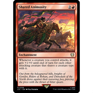 Shared Animosity การ์ด Magic The Gathering ของแท้ จากชุด The Lord Of The Rings Commander