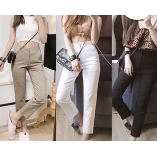 กางเกง8ส่วนเนื้อผ้าดี