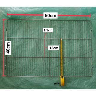 ตะแกรงปิ้งย่าง สแตนเลส 60x40ซม.