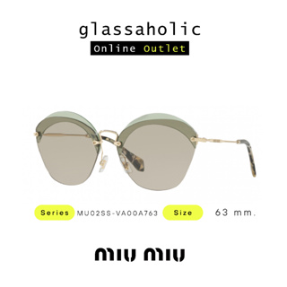 [ลดกระหน่ำ] แว่นกันแดด Miu Miu รุ่น MU53SS-VX15J263 ทรง Cat Eye แฟชั่นใหม่