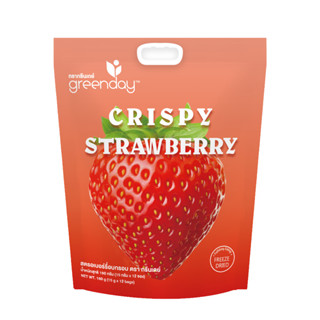 Greenday Jumbo Crispy Strawberry 180 กรัม (15g * 12 bags)
