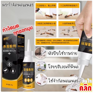 Kill insect powder ผงกำจัดขับไล่มดแมลงร้าย ปลวก แมลงสาบ มอด เห็บ