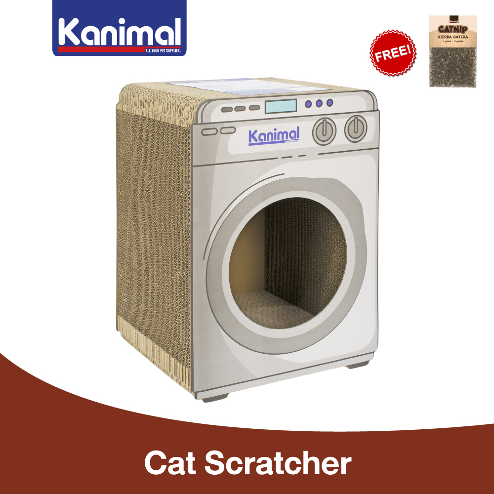 [CS-3000] Kanimal Cat Toy ของเล่นลับเล็บ รุ่น Washing Machine สำหรับแมวทุกวัย 42x25x30 ซม. แถมฟรี! Catnip กัญชาแมว