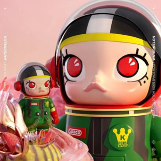 ของแท้ 100% Space Molly มอลลี่ อวกาศ series 1 watermelon แตงโม pop mart Kennyswork MEGA Arttoy toy art ฟิกเกอร์ ของสะสม