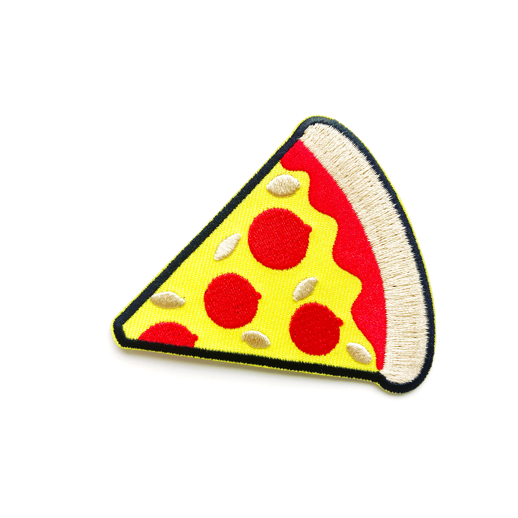 ตัวรีดติดเสื้อ พิซซ่า Pizza  อาหาร อิตาเลี่ยน การ์ตูน2  ตัวรีด (Size M) อาร์มรีด อาร์มรีดติดเสื้อ