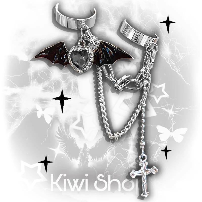 Sale แหวนแต่งอะไหล่โซ่ไม้กางเขน Cross Gothic Rings พร้อมส่ง