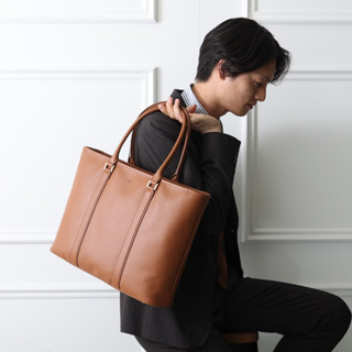 TAKEO KIKUCHI กระเป๋าถือ LEATHER TOTE BAG