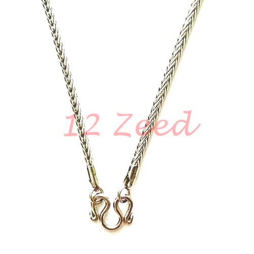 สร้อยคอห้อยพระสแตนเลส ลายเปียกลม 3 มิล สแตนเลสแท้ 100% สร้อยสวมคอ เครื่องประดับ stainless steel