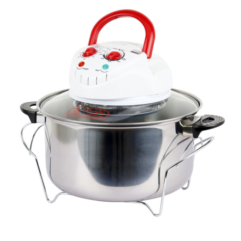 SMARTHOME หม้ออบลมร้อนโถแสตนเลส รุ่นใหม่ MV-1203 กำลังไฟ 1200วัตต์ 12 ลิตร หม้ออบฮาโลเจน