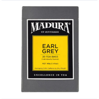 มาดูรา ชาเอิร์ลเกรย์ 20 ซอง 40 กรัม - Earl Grey Tea 20 Tea Bags 400g Madura brand