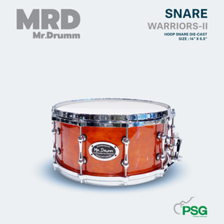 MR.DRUMM : SNARE WARRIORS-II RED HOOP DIE-CAST SIZE : 14” X 6.5”