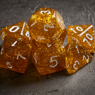 Ember Elixir Dice Set of 7 | ลูกเต๋า Dice For DnD D&amp;D MTG RPG TRPG เกมกระดาน บอร์ดเกม Game ไพ่ทาโรต์ Magic เมจิก