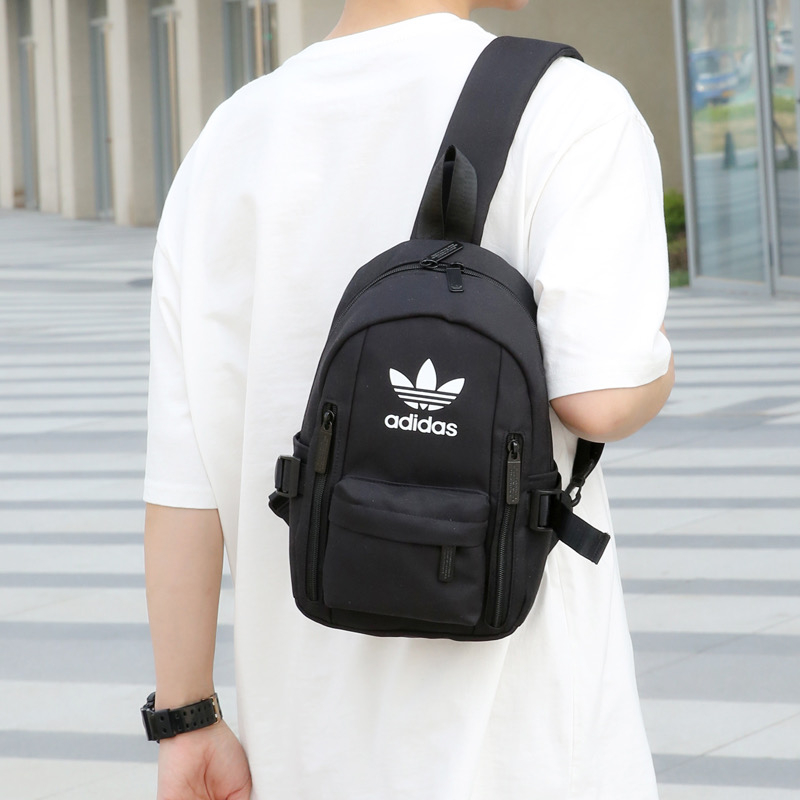 Adidasคุณภาพสูงกระเป๋าสะพาย กระเป๋ากีฬาลำลองผู้ชายและผู้หญิงกระเป๋าคาดหน้าอก