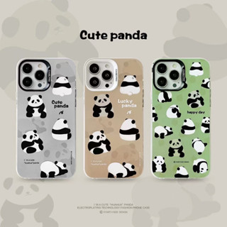 🎁ส่งของขวัญ🎁เคสไอโฟน 11 13 12 Pro Max หมีแพนด้า เคส for ไอโฟน14 pro max soft case Iphone