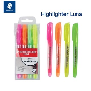 Staedtler Luna ชุดปากกาเน้นข้อความ ลูน่า Highlighter Brite  4 สี 4 ด้าม