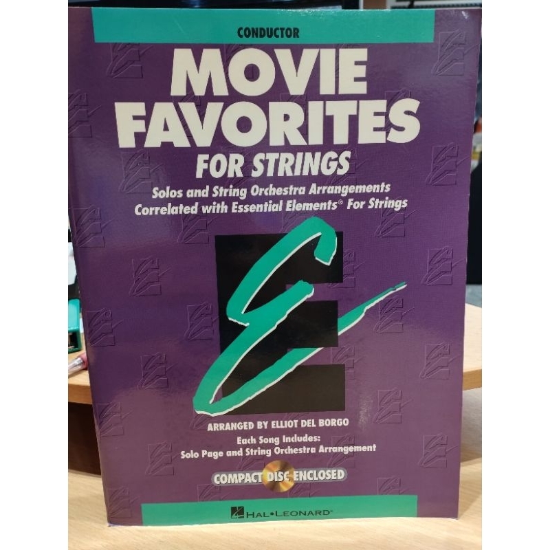 MOVIE FAVORITES FOR STRINGS - CONDUCTOR W/CD (HAL)073999680195