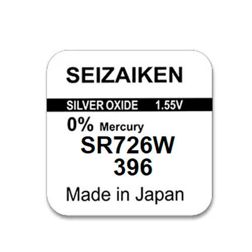 ถ่านนาฬิกา SEIZAIKEN Seiko 396/SR726W 1.55V ของแท้ จำหน่ายแบบแบ่งขาย