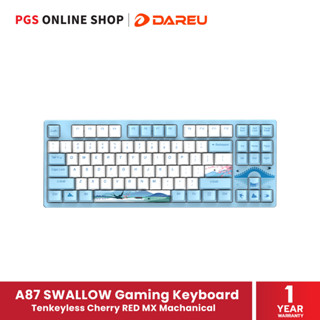 Dareu A87 Swallow Tenkeyless Cherry RED MX Machanical Gaming Keyboard คีย์บอร์ดเกมมิ่ง แบบมีสาย (EN/TH)