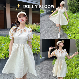 Dolly bloom dress เดรสแขนตุ๊กตา โทนสีครีม