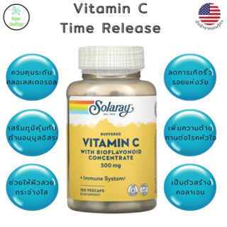 Solaray, Vitamin C With Bioflavonoid Concentrate,Buffered 500 mg.