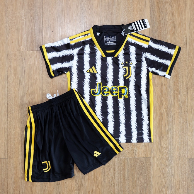 ชุดฟุตบอลเด็ก ยูเวนตุส ปี 2023/24 เกรด AAA Juventus Kids Shirt ยูเว่