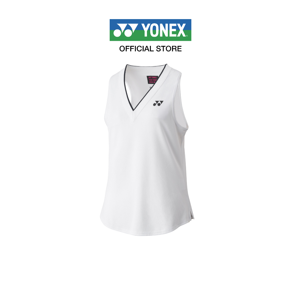 YONEX WOMEN’S TANK 20693 เสื้อคอวีแขนกุด ผ้า Polyester มาพร้อมเทคโนโลยี Very Cool เย็นสบาย ให้สัมผัสนุ่ม