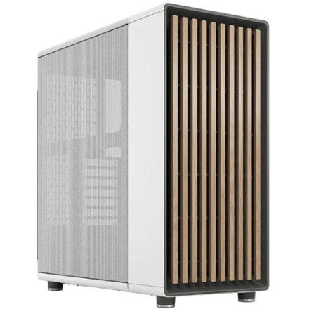 Fractal Design North Mid Tower Case with Mesh Left Side Panel Chalk White (FD-C-NOR1C-03)