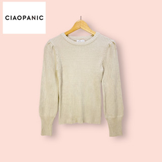 เสื้อ Ciaopanic typy ผ้านิตอย่างดีไซด์ -  1   อก 34-38 ยาว 24 นิ้ว  เสื้อทรงสวยน่ารัก ผ้าร่องสวย แขนสวย  ผ้าดีทิ้งตัวสวย