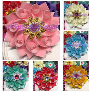 เหรียญโปรยทานริบบิ้น #ดอกบัวดลณภัส(ตัวเปล่า)​ 10 ชิ้น