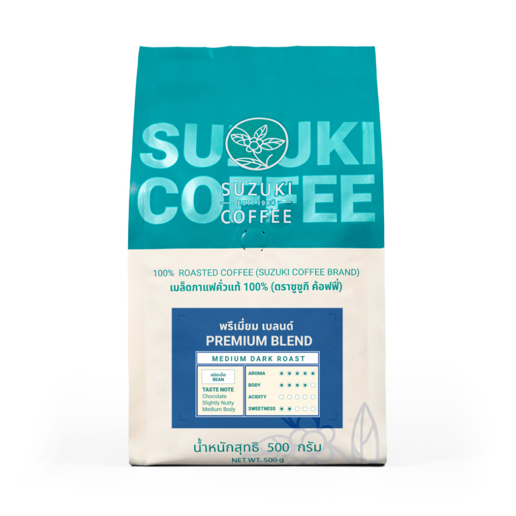 Premium Blend กาแฟคั่วเข้ม สูตรกาแฟร้อน-เย็น SUZUKI COFFEE - รูปที่ 3