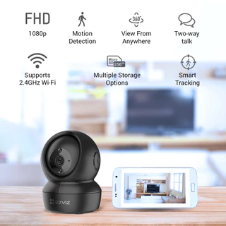 ⚡️กล้องวงจรปิดไร้สาย⚡️EZVIZ รุ่น C6N Black (2MP, 4MP) 1080P Wi-Fi PT Camera 2.4GHz โต้ตอบได้