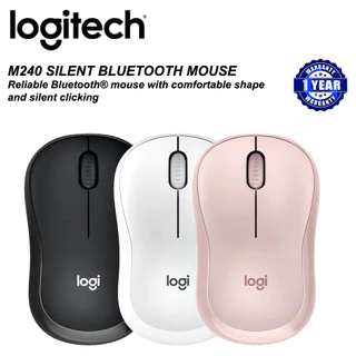 🔥ขายดีส่งไว🔥MOUSE (เม้าส์ไร้สายไร้เสียงคลิก) Logitech M240 Silent Bluetooth Mouse เมาส์บลูทูธไร้สาย กะทัดรัด, พกพาสะดวก