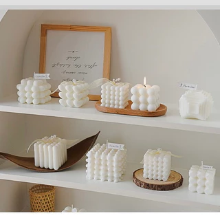 OurHome [พร้อมส่ง] เทียนลูกบาศก์ของรูบิค Rubik's Cube Candle ของขวัญเล็กๆที่สร้างสรรค์ ของตกแต่งบ้านแฮนด์เมด ร้านกาแฟ