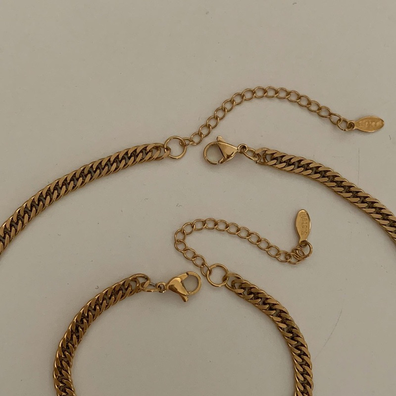 HER OBJECTIVE_HER CHUNK GRAM PENDANT CHAIN NECKLACE/BRACELET ราคา ถูกที่สุด ดีลบีเคเค แกลเลอรีภาพที่ 3