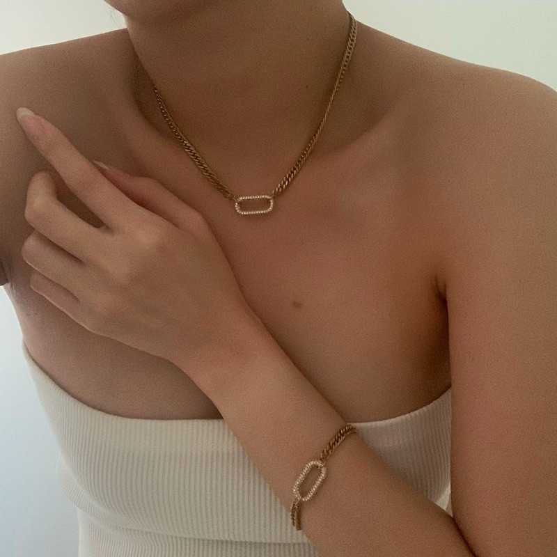 HER OBJECTIVE_HER CHUNK GRAM PENDANT CHAIN NECKLACE/BRACELET ราคา ถูกที่สุด ดีลบีเคเค แกลเลอรีภาพที่ 8