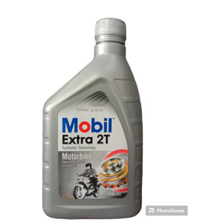 น้ำมันเครื่อง 2T Mobil 500ml.