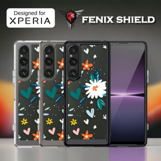 เคส FenixShield Quartz Hybrid [ FLOWER HEART ] Case สำหรับ Xperia 1 V / Xperia 10 V