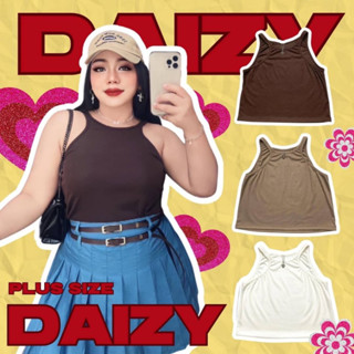 Plus size เสื้อกล้ามสาวอวบ ผ้าร่อง รุ่นเดซี่ (T16)